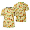 Maxcorners Funny Hot Dog Dachshund Tropical Hawaiian Golf Shirt, Golf Polo For Women, Printed Golf Shirt LM1507