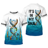 Maxcorners Personalized Fishing DNA Shirt, It's In My DNA Angler Gift For Men, Fishing UPF Shirts