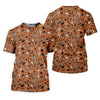 Maxcorners Southwest Desert Taco Skull Pattern Hawaiian Golf Shirt, Golf Tops For Women, Performance Golf Shirt LM1507