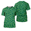 Maxcorners St Patrick's Day Beer Four Leaf Clovers Gold Pots Green Golf Shirt, Women's Golf Tops, Ladies Golf Polos