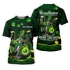 Maxcorners Irish Skull Leprechaun Hat Dark Beer Green St Patrick's Day Polo Shirts For Men, Golf Shirts For Men