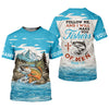 Maxcorners Follow Me And I Will Make You Fishers, Custom Name Fishing Shirt, Fishing UPF Shirts, Funny Fishing Shirt