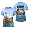 Maxcorners Gone Fishing With Sasquatch – Personalized Bigfoot Fishing UPF Shirt