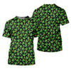 Maxcorners St Patrick's Day Beer Golf Ball Pattern Shamrock Golf Shirt, Polo Shirts For Men, Golf Shirts For Men