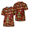Maxcorners Women's Tropical Santa Surf Shack Golf Shirt, Christmas Golf Shirt, Women’s Golf Apparel LM1507