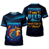 Maxcorners Fishing And Beer What Else Is There SPF Shirt For Men, Men's Fishing Shirt, Men's Fishing Shirt