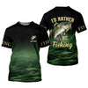 Maxcorners I'd Rather Be Fishing - Personalized Bass Fishing Shirt, Fishing UPF Shirts, Funny Fishing Shirt