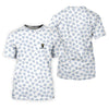 Maxcorners Vitamin G Shamrock Pattern Golf And Beer White Golf Shirt, St Patrick's Day Golf Shirt, Women's Golf Shirts