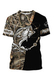 Maxcorners Personalized Fishing Tattoo Full Printing 3D Hoodie