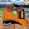 Maxcorners Pickleball Cap American Eagle Flag Wings Design Personalized Name 3D Cap