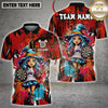 Maxcorners Dartboard Sugar Skull Girl Graffiti Multi Options Personalized Name, Team Name Unisex 3D Shirt (4 Colors)
