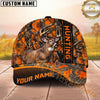 Maxcorners Deer Hunting Woodland Camo Stripe Multi Options Personalized Name 3D Cap