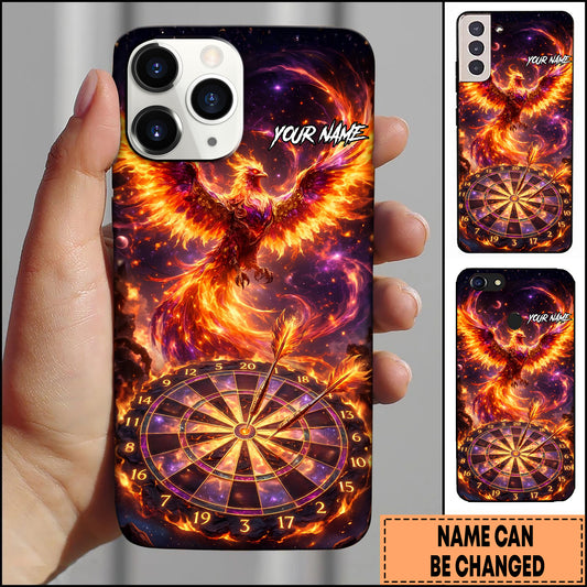 Maxcorners Phoenix Dartboard Firebird Multicolor Options Personalized Name Phone Case