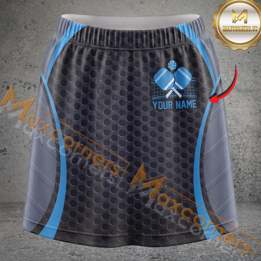 Maxcorners Pickleball Dot Pattern Multicolor Options Personalized 3D Skort