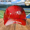 Maxcorners Pickleball Heartbeat Player Green Gradient Personalized Name 3D Cap (4 Colors)