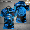 Maxcorners Sexy Neon Lips Dartboard Gambling Theme Multi Options Personalized Name, Team Name Unisex 3D Shirt (4 Colors)
