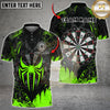 Maxcorners Spider Darts Multi Options Personalized Name, Team Name Unisex 3D Shirt (4 Colors)