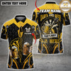 Maxcorners Darts Beer Shirt Yellow Black Pub Graphic Multi Options Personalized Name, Team Name Unisex 3D Shirt (4 Colors)