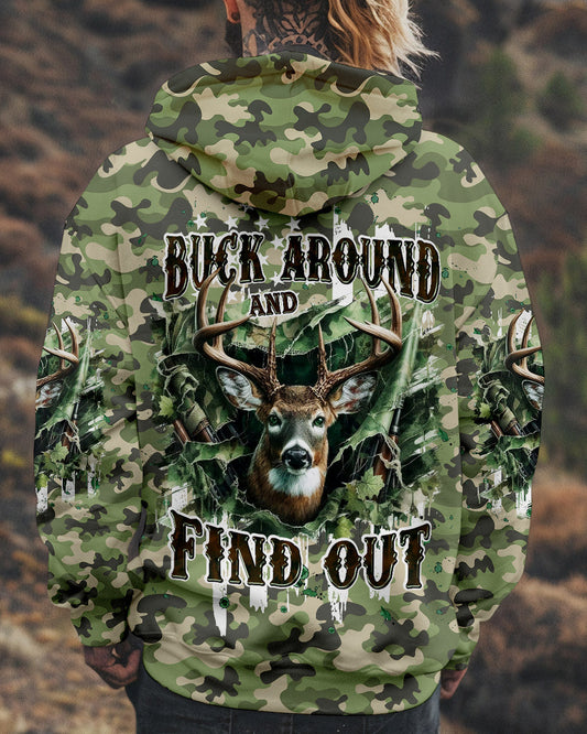Maxcorners Buck Around And Find Out Deer Hunting All Over Print LM1601