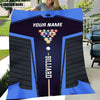 Maxcorners Personalized Billiard Blue Blanket