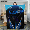 Maxcorners Personalized Billiard 8 Ball Blue Blanket