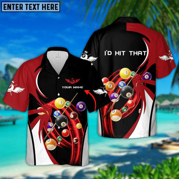 Maxcorners I'D Hit That Personalized Name Hawaiian Shirt