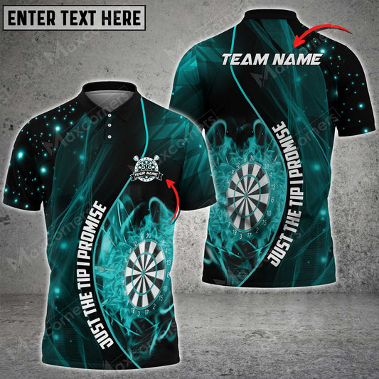 Maxcorners Dartboard Lights Multicolor Option Customized Name, Team Name 3D Shirt (4 Colors)