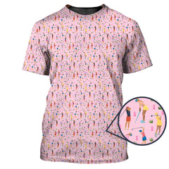 Maxcorners Breast Cancer Golf Shirt, Funny Pattern Golf Shirt, Golf Gift For Golfer
