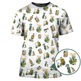 Maxcorners Golf and Tequila Pattern Golf Polos, Funny Whiskey Golf Shirt For Golfers, Golf Shirts For Men