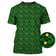 Maxcorners Irish Golf Shirts, Ireland Golf Polos For Golfer, Pattern Golf Shirt For Men