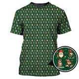 Maxcorners Christmas Golf Shirt, Pattern Golf Shirt For Golfer, Funny Golf Shirt For Men