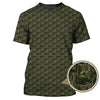 Maxcorners German Shepherd Pattern Golf Shirt , Dog Golf Shirt, Camo Golf Shirt, Veteran Golf Shirt For Men