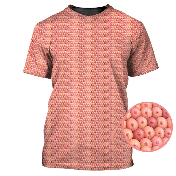Maxcorners Breast Cancer Golf Shirt, Boobs Pattern Golf Shirt, Funny Golf Shirt For Golfer