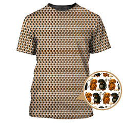 Maxcorners Halloween Golf Shirt, Dachshund Pattern Golf Shirt With Pumpkin And Skeleton, Funny Golf Shirt For Golfer, Dog Golf Shirt