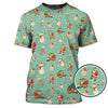 Maxcorners Christmas Golf Shirt, XMAS Golf Shirt, Funny Pattern Golf Shirt For Golfer, Crazy Golf Shirt For Men