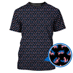 Maxcorners Funny Dog Golf Shirt, Golf Pattern Shirt For Men, Crazy Golf Shirt For Golfer