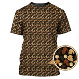 Maxcorners Sasquatch Pattern Golf Shirt, Bigfoot Golf Shirt For Golfer, Crazy Golf Shirt For Men