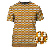 Maxcorners Golf And Beer Pattern Shirts, Funny Golf Shirt For Men, Crazy Golf Polos
