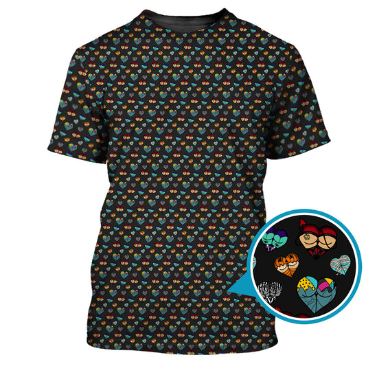 Maxcorners Halloween Pattern Golf Shirt, Funny Boobs Golf Shirt, Crazy Golf Shirt For Golfer