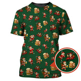 Maxcorners Funny Christmas Golf Shirt For Men, Pattern Golf Shirt , Golf And Beer Shirt For Golfer