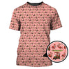 Maxcorners Funny Pattern Golf Shirt, Flamingo Golf Shirt, Christmas Golf Shirt For Golfer