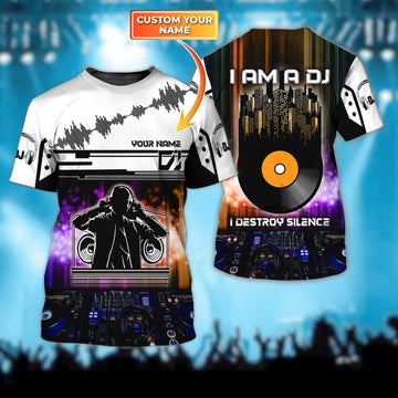 Maxcorners DJ Destroy Personalized 3D All Over Printed Shirt