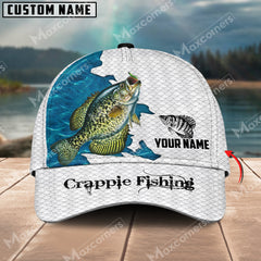 Maxcorners Crappie Fishing Customized Name 3D Classic Cap