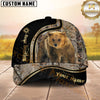 Maxcorners Deer Hunting Full Body Buck Camo Forest Pattern Personalized Name 3D Cap (6 Options)