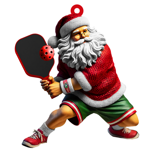 Maxcorners Personalized Pickleball Ornaments, Santa Pickleball, Pickleball Christmas Gift
