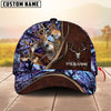 Maxcorners Deer Hunting Camo Antler Skull Multicolor Options Personalized Name 3D Cap