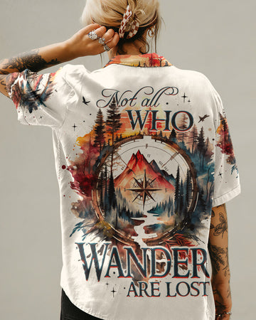 Maxcorners Not All Who Wander Are Lost Hawaiian Shirt LM2101