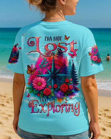 Maxcorners I'm Not Lost I'm Exploring Compass All Over Print LM1501