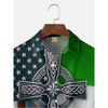Maxcorners St. Patrick's Day Irish Flag Hawaiian Golf Shirt, Men's Golf Shirt, St. Paddy's Day Shirt