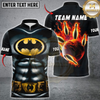 Maxcorners Bowling Dark Knight Armor Flaming Strike Personalized Name 3D Unisex Shirt